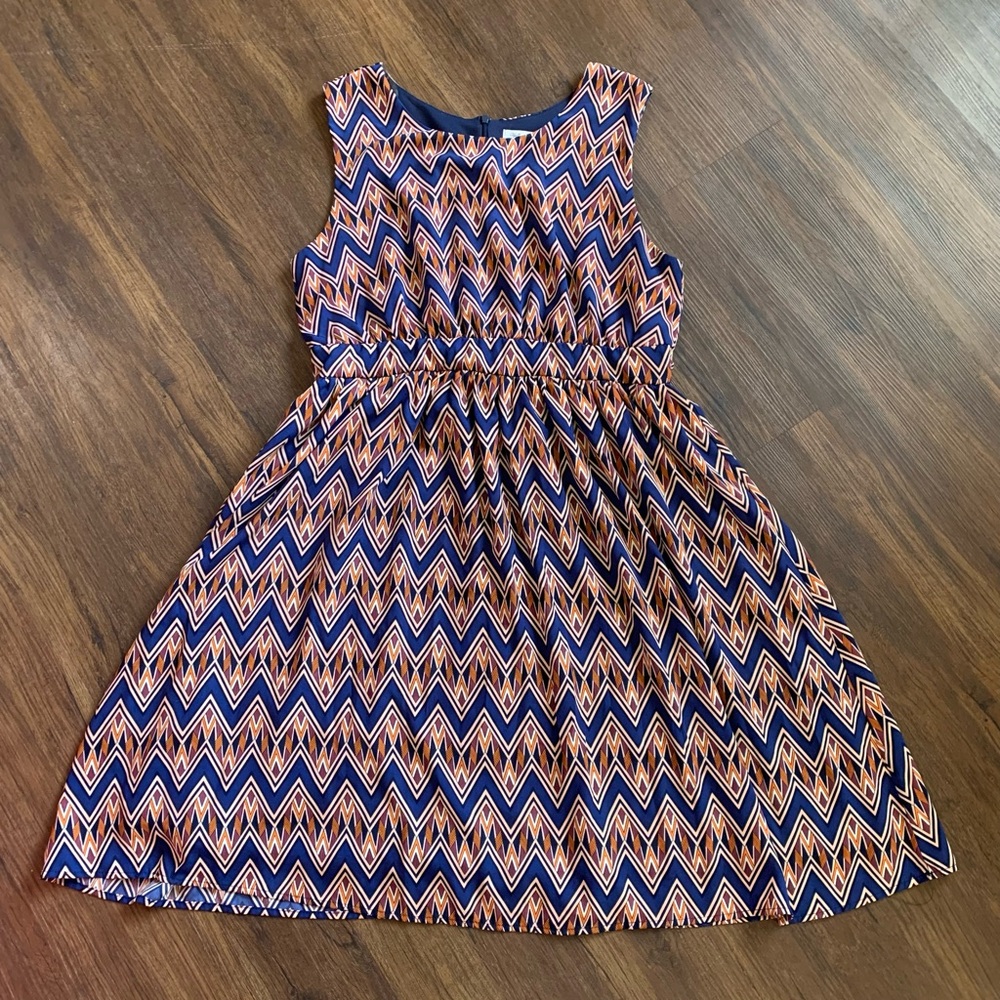 Yellow Star Swingy Retro Shift Dress